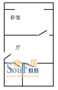 水电新村上海 水电新村 户型图 1室1厅1卫1厨 0.00㎡