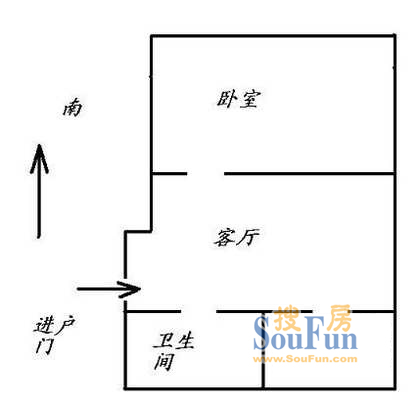 楼园小区上海 楼园小区 户型图 1室1厅1卫1厨 0.00㎡