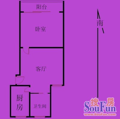 复旦小区上海 复旦小区 户型图 1室1厅1卫1厨 0.00㎡