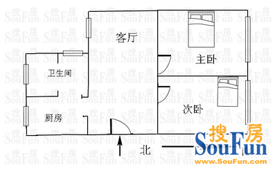 由由五村上海 由由五村 户型 2室1厅1卫1厨 0.00㎡