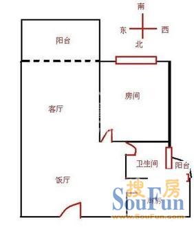 兴都大楼上海 兴都大楼 户型 1室2厅1卫1厨 0.00㎡