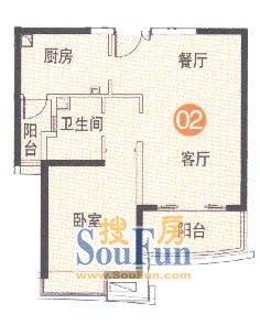 水电路1381弄小区上海 水电路1381弄 户型图 2室1厅1卫1厨 0.00㎡