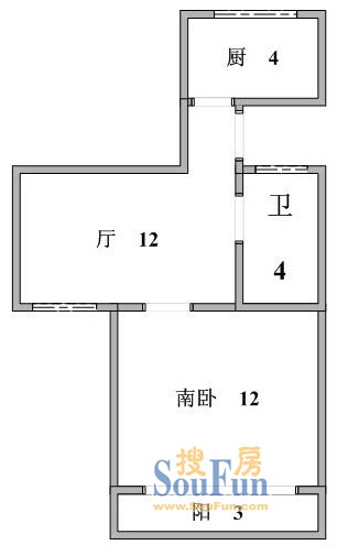 静安新城十一区上海 静安新城十一区 户型图 1室1厅1卫1厨 0.00㎡