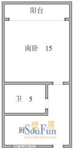 航华二村三街坊上海 驰骋小区 户型 1室0厅1卫1厨 0.00㎡