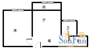 森林湾上海 森林湾 户型图 1室2厅1卫1厨 0.00㎡