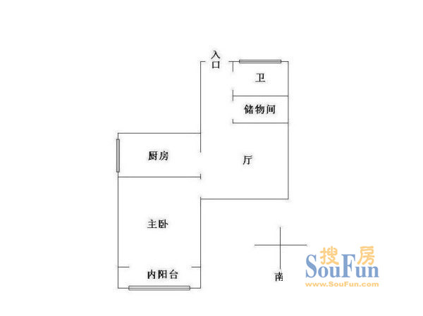 柿子湾小区上海 宜山路250弄 户型 1室1厅1卫1厨 0.00㎡