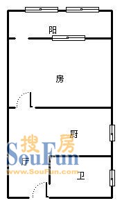 轻工大楼上海 轻工大楼1室 户型 1室1厅1卫1厨 0.00㎡