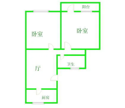 民主花园上海 民主花园 户型 2室1厅1卫1厨 0.00㎡