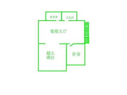 江枫园户型图 1室1厅1卫1厨 0.00㎡