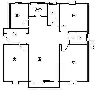 天和苑上海 天和苑 户型&nbsp;3室2厅2卫1厨 0.00㎡