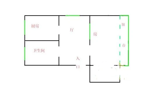 小东门社区小东门小区 户型 1室1厅1卫1厨 0.00㎡