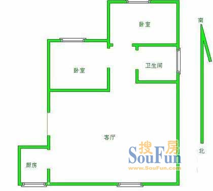 高科西路2847弄小区高科西路2847弄 户型 1室1厅1卫1厨 0.00㎡