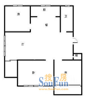 明珠大楼上海 明珠大楼 户型 3室2厅1卫1厨 0.00㎡