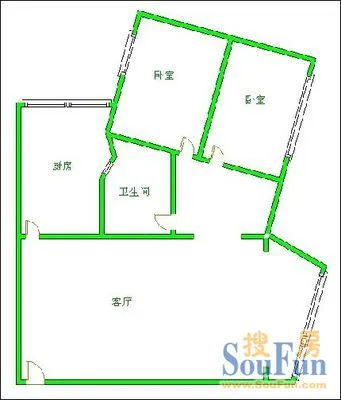高升桥东路30号院高升桥东路30号院户型 2室1厅1卫1厨 0.00㎡