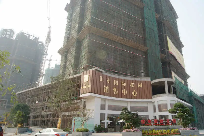 汇东国际花园1期4栋施工外立面