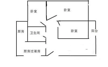 128大院深圳 128大院 户型图1 3室2厅1卫1厨 0.00㎡