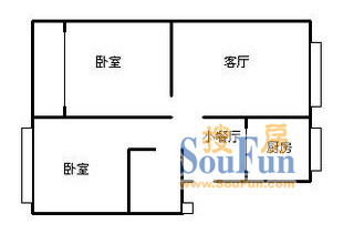 申龙小区上海 申龙小区2室 户型图 2室1厅1卫1厨 0.00㎡