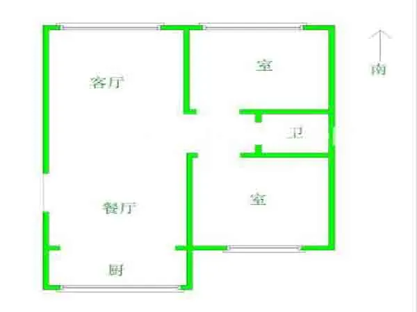 修贤苑户型图2室 2室2厅1卫1厨 0.00㎡