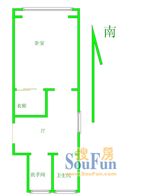 文兰小区上海 文兰小区 户型图 1室1厅1卫1厨 0.00㎡