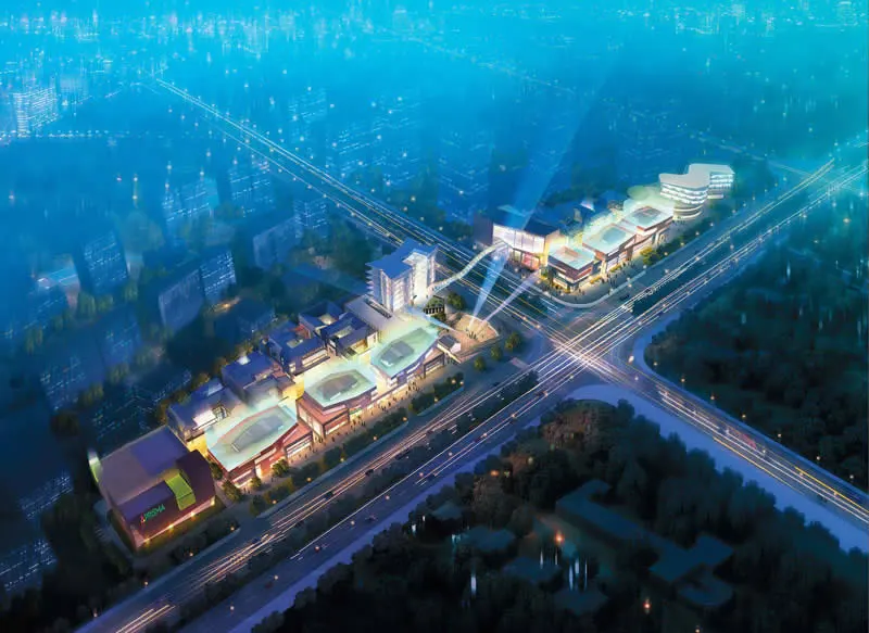 金大地1912商业街商业街鸟瞰图夜景