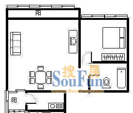 延安西路1782弄小区上海 延安西路1782弄 户型 1室1厅1卫1厨 0.00㎡