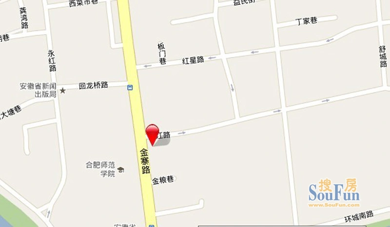 恒馨国储大厦位于金寨路与庐江路交口东南角