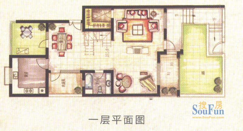 东方马德里上海 东方马德里 户型图 3室3厅3卫1厨 0.00㎡