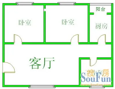 槐树街45号院槐树街45号院 2室外景图&nbsp;2室1厅1卫1厨 0.00㎡