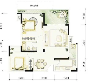 文盛苑文盛苑 2室2厅1卫1厨 0.00㎡