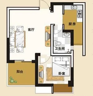 西城峰三期西城峰三期 1室1厅1卫1厨 0.00㎡