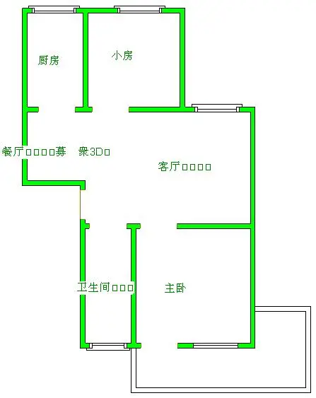 18街静安社区武汉 18街静安小区 户型图 2室2厅1卫1厨 0.00㎡