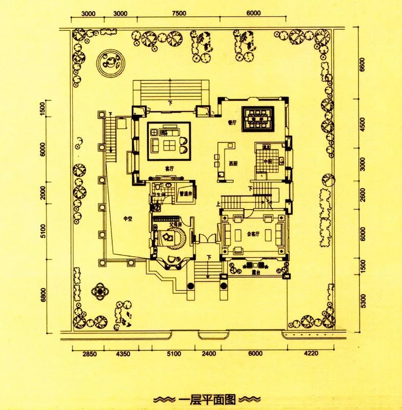 皇庭壹号公馆独栋别墅带400平米前后花园另赠送全新装修仅售850w.