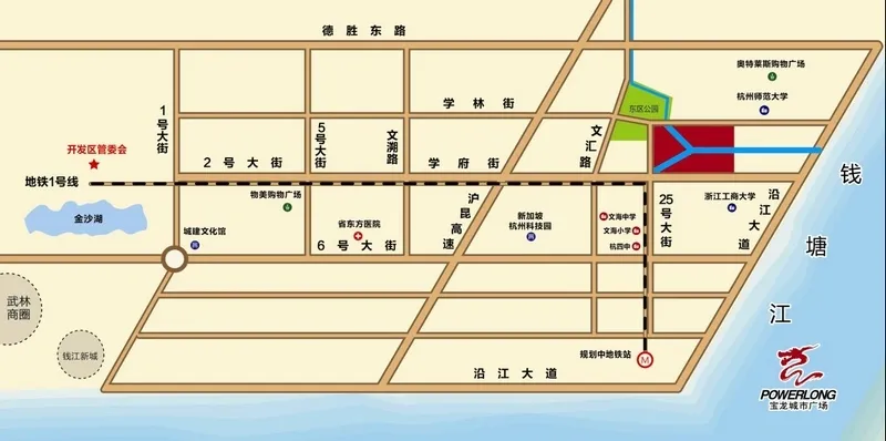 宝龙城市广场交通图