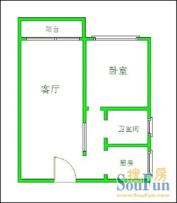航天大院航天大院 户型图&nbsp;1室1厅1卫1厨 0.00㎡
