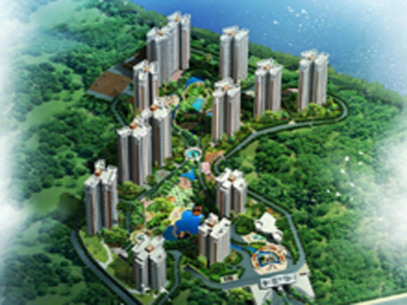 御景湖畔效果图