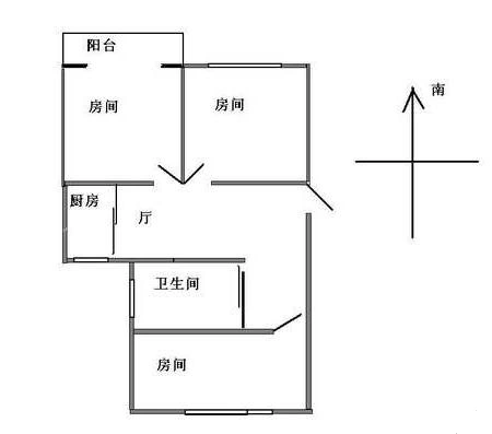 绿园云溪山居3室 户型图 3室1厅1卫1厨 0.00㎡