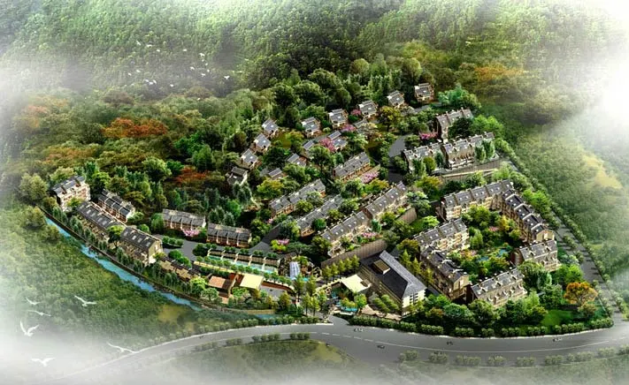 效果图:小区鸟瞰效果图