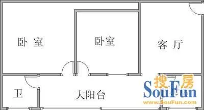 邑都望府户型图 2室1厅1卫1厨 0.00㎡