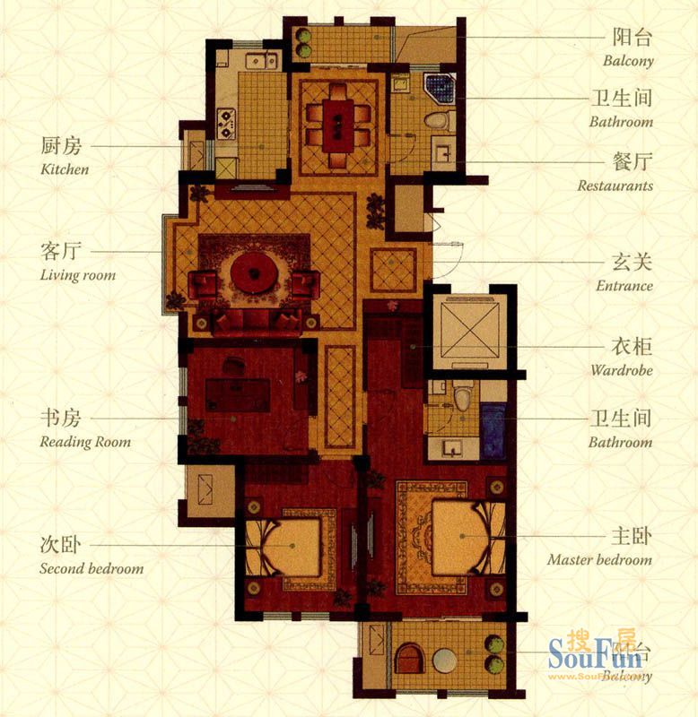 金色兰庭各种户型图一览