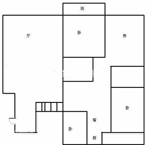 中城名仕汇中城名仕汇户型图 3室2厅1卫1厨 0.00㎡