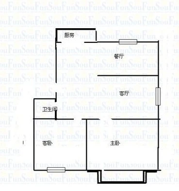 紫玉华园紫玉华园 2室户型图 2室1厅1卫1厨 0.00㎡