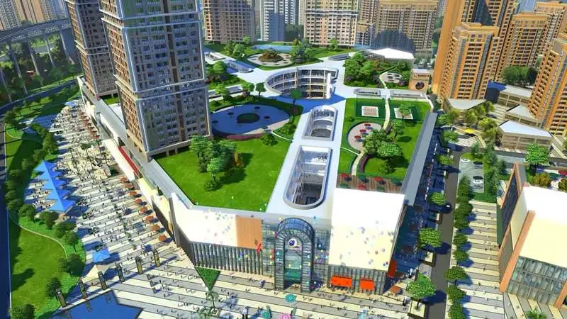 奥山世纪广场效果图