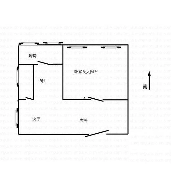 晓庄小区晓庄小区户型图 1室1厅1卫1厨 0.00㎡