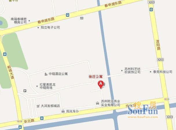 徐庄公寓交通图