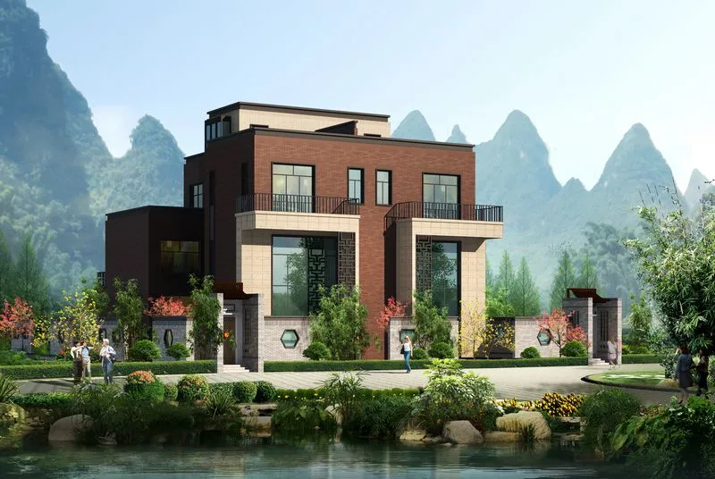 东方亭院210㎡-460㎡双拼,联排,类独栋别墅在售,总价250万-600万.