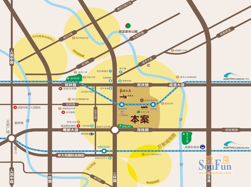 华润二十四城交通图