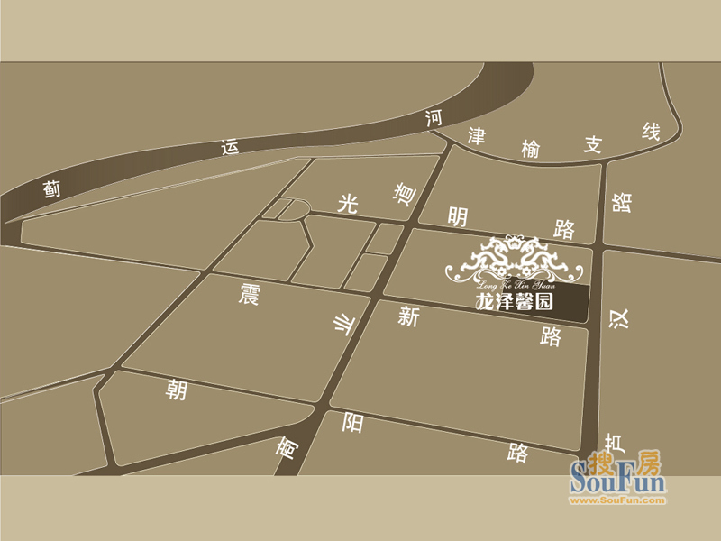 龙泽馨园交通图
