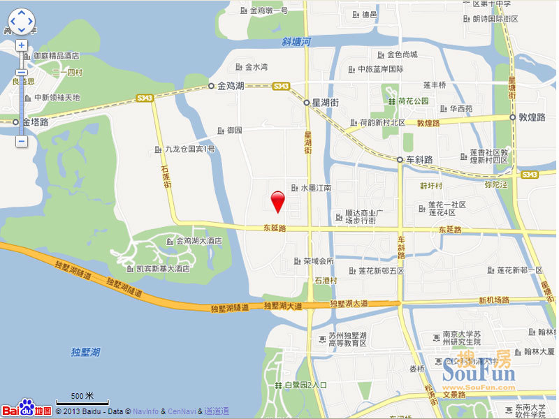 仁恒双湖湾小区交通图