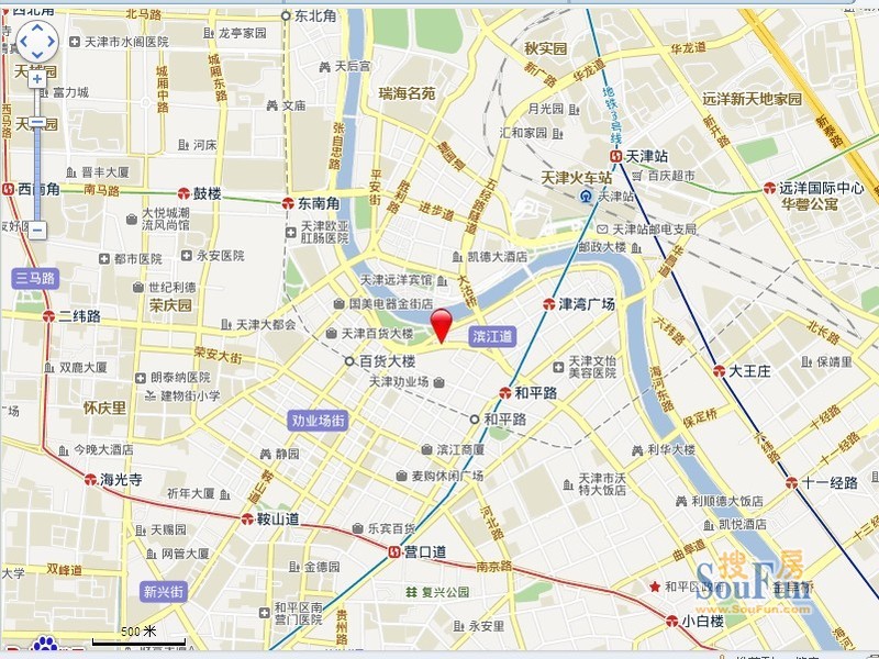 天津环球金融中心交通图