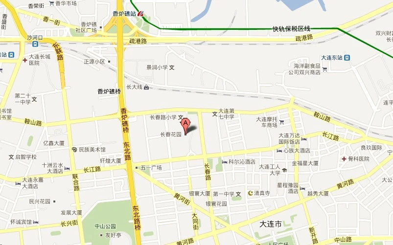 长春花园交通图